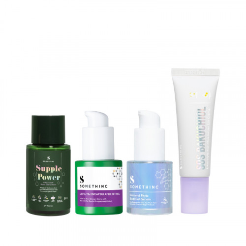SOMETHINC [4 PCS] Paket Skincare Berlian with toner - Anti Aging